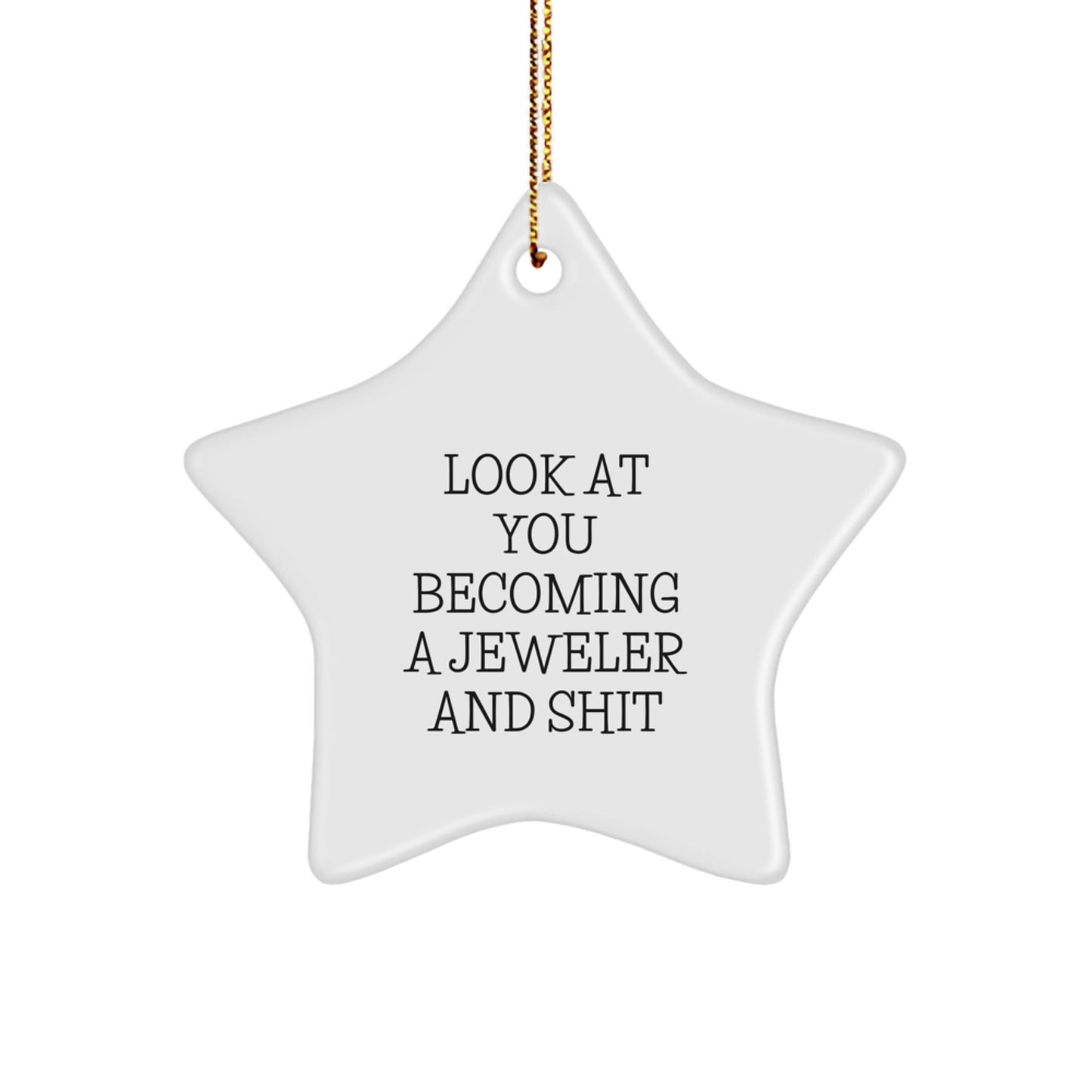 Funny Jeweler Gifts from Friends - Star Ornament for Women Jeweler, Christmas Unique Gifts for Men, Friends, Family - The Buy Boom