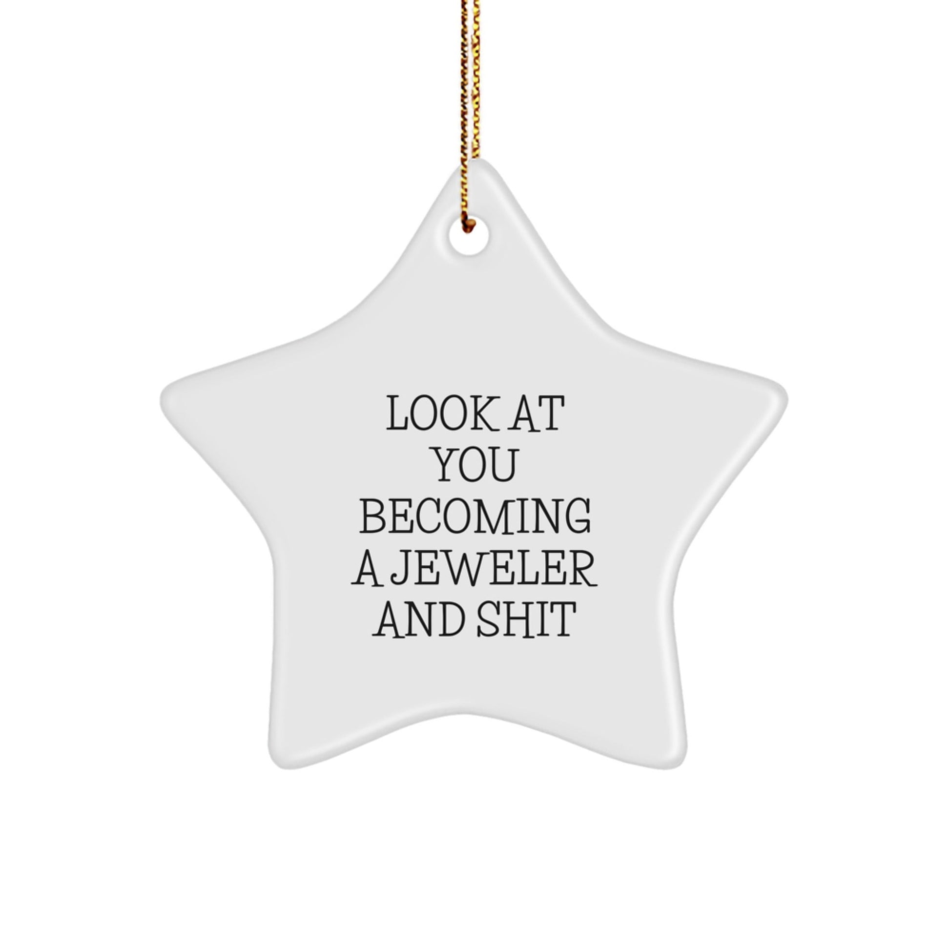 Funny Jeweler Gifts from Friends - Star Ornament for Women Jeweler, Christmas Unique Gifts for Men, Friends, Family - The Buy Boom