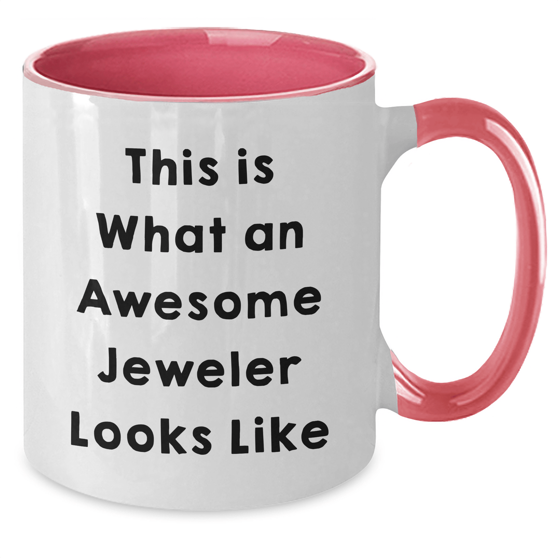 Funny Jeweler Gifts from Friends, Two Tone Coffee Mug for Awesome Jeweler, 'This Is What An Awesome Jeweler Looks Like' Quote on Father's Day Unique Gifts - The Buy Boom
