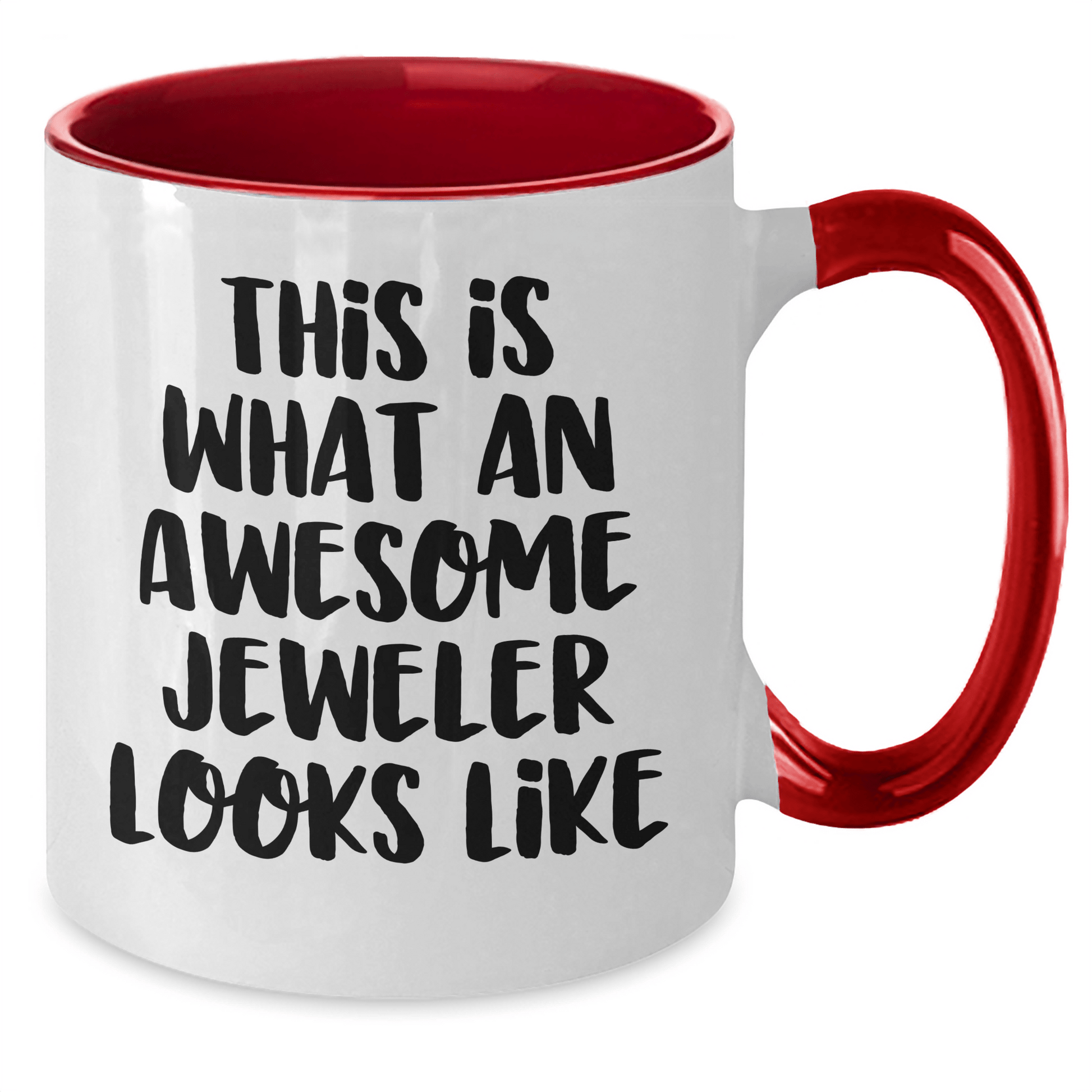Funny Jeweler Gifts from Men to Awesome Jeweler for Father's Day Two Tone Coffee Mug - The Buy Boom