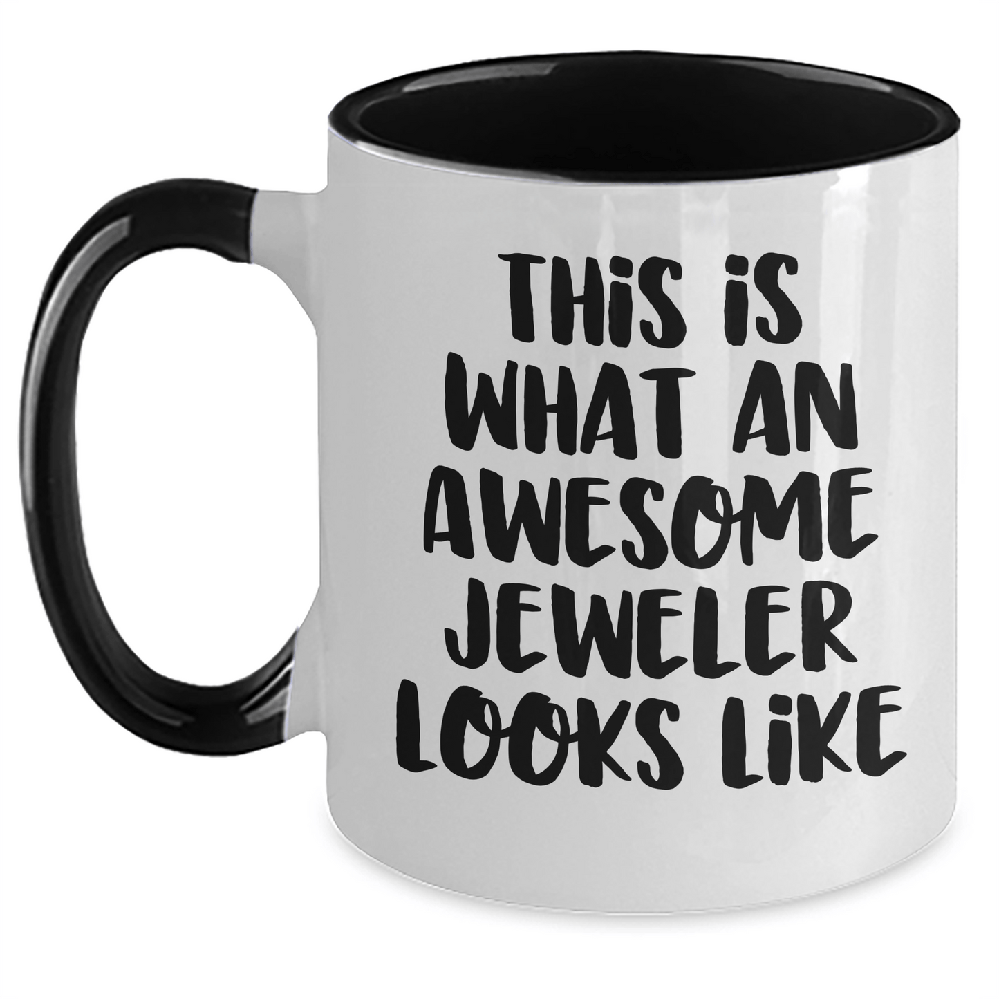 Funny Jeweler Gifts from Men to Awesome Jeweler for Father's Day Two Tone Coffee Mug - The Buy Boom