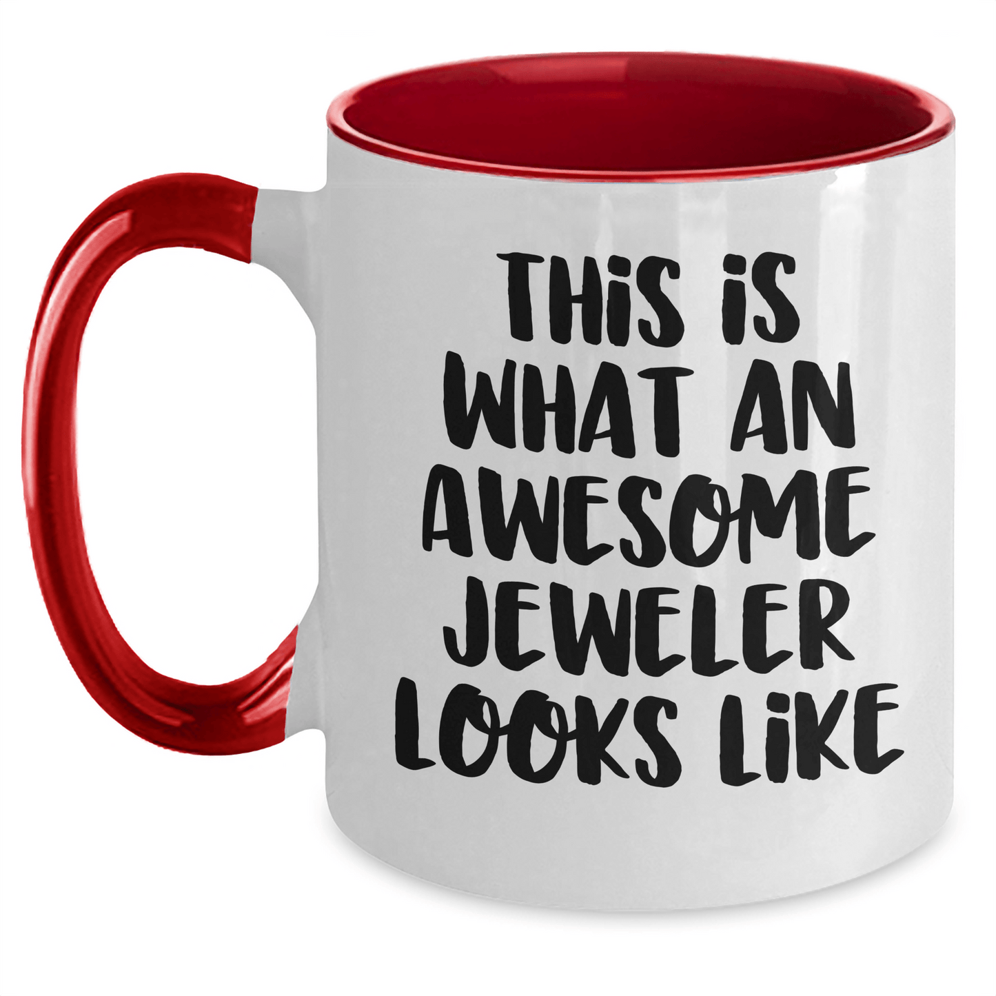 Funny Jeweler Gifts from Men to Awesome Jeweler for Father's Day Two Tone Coffee Mug - The Buy Boom