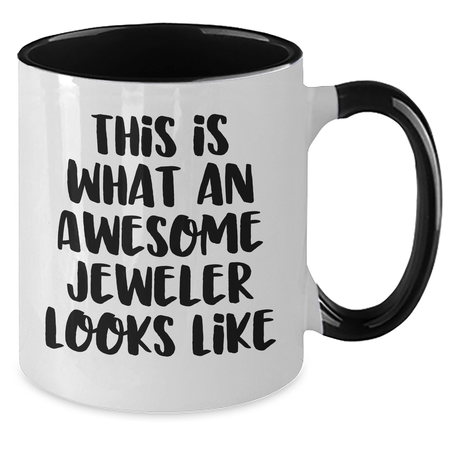 Funny Jeweler Gifts from Men to Awesome Jeweler for Father's Day Two Tone Coffee Mug - The Buy Boom