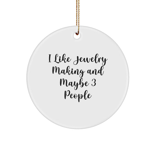 Funny Jewelry Making Circle Ornaments Gifts from Friends for Christmas - The Buy Boom