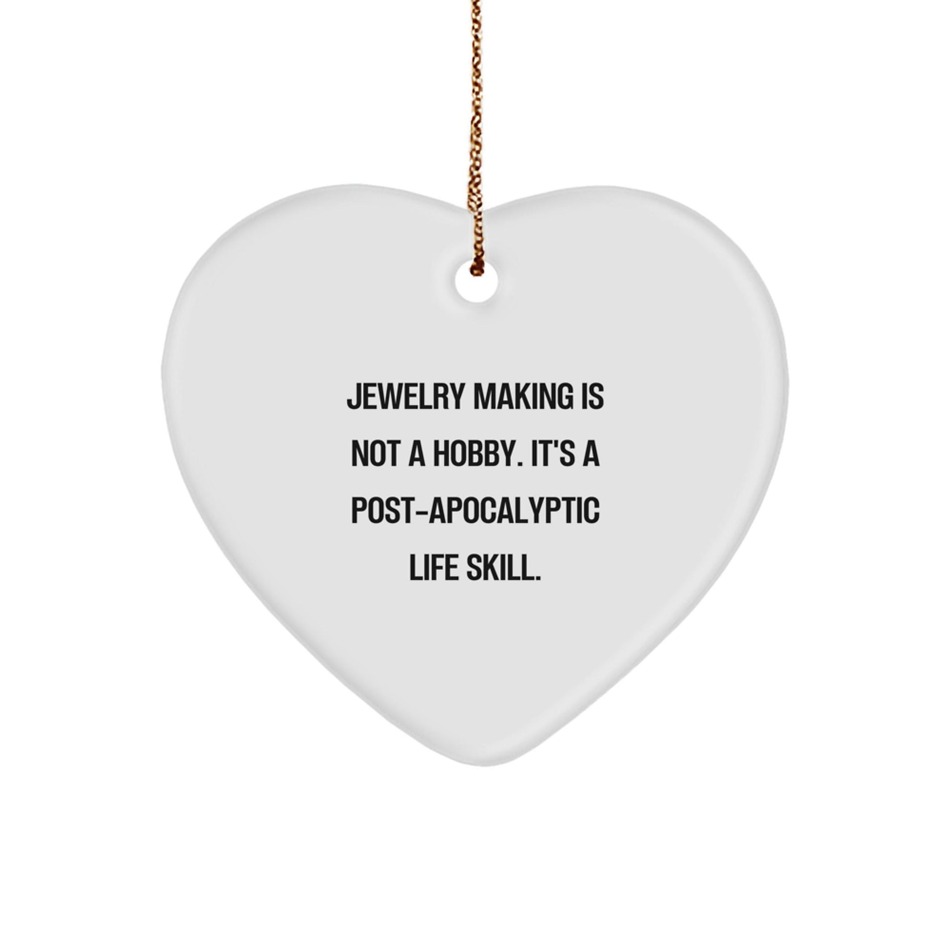 Funny Jewelry Making Gifts for Men Women Friends Family Christmas Unique Heart Ornament - The Buy Boom