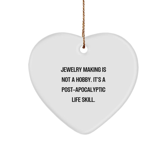 Funny Jewelry Making Gifts for Men Women Friends Family Christmas Unique Heart Ornament - The Buy Boom