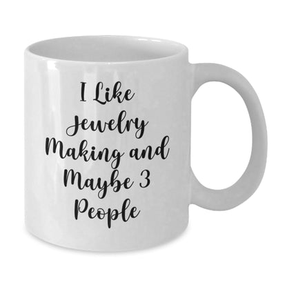 Funny Jewelry Making Gifts from Friends for Jewelry Making Enthusiasts, Best White Coffee Mug for Christmas Unique Gifts - The Buy Boom