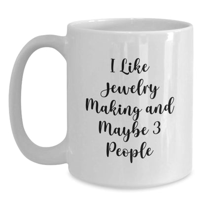 Funny Jewelry Making Gifts from Friends for Jewelry Making Enthusiasts, Best White Coffee Mug for Christmas Unique Gifts - The Buy Boom