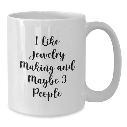 Funny Jewelry Making Gifts from Friends for Jewelry Making Enthusiasts, Best White Coffee Mug for Christmas Unique Gifts - The Buy Boom