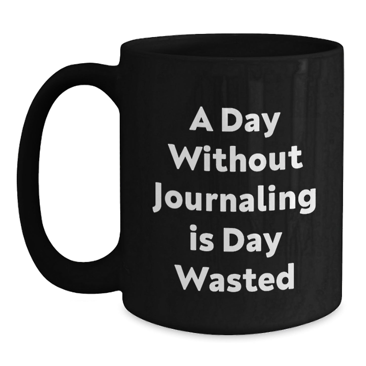 Funny Journaling Gifts from Friends - Black Coffee Mug for Journaling Enthusiasts on Birthday - The Buy Boom