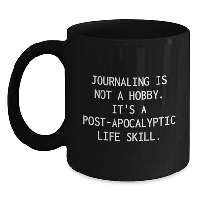 Funny Journaling Is Not A Hobby Gifts for Journaling Lovers, Black Coffee Mug, Perfect for Journaling Enthusiasts Gifts from Friends - The Buy Boom