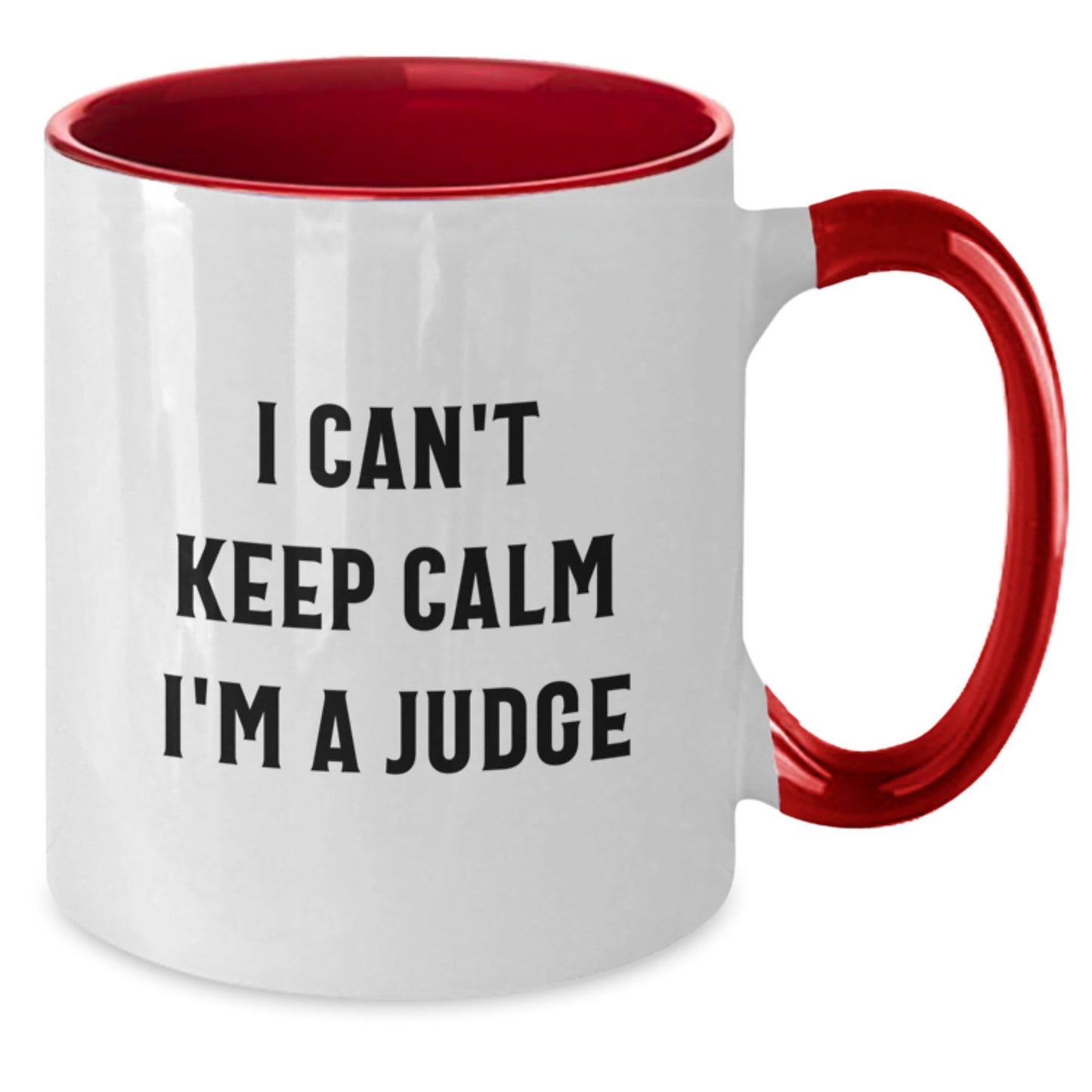 Funny Judge Gifts for Men - I Can't Keep Calm I'm A Judge Two Tone Coffee Mug, Black and White, Christmas Unique Gifts from Friends - The Buy Boom
