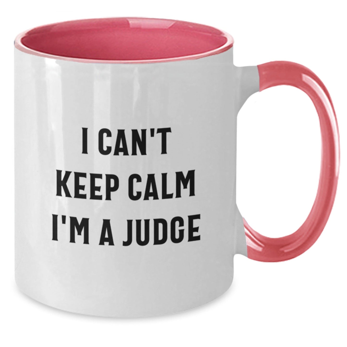 Funny Judge Gifts for Men - I Can't Keep Calm I'm A Judge Two Tone Coffee Mug, Black and White, Christmas Unique Gifts from Friends - The Buy Boom
