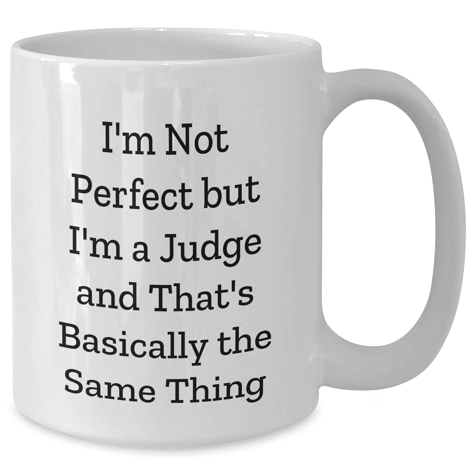 Funny Judge Mug Gift for Men from Friends on Father's Day - 'I'm Not Perfect' - The Buy Boom