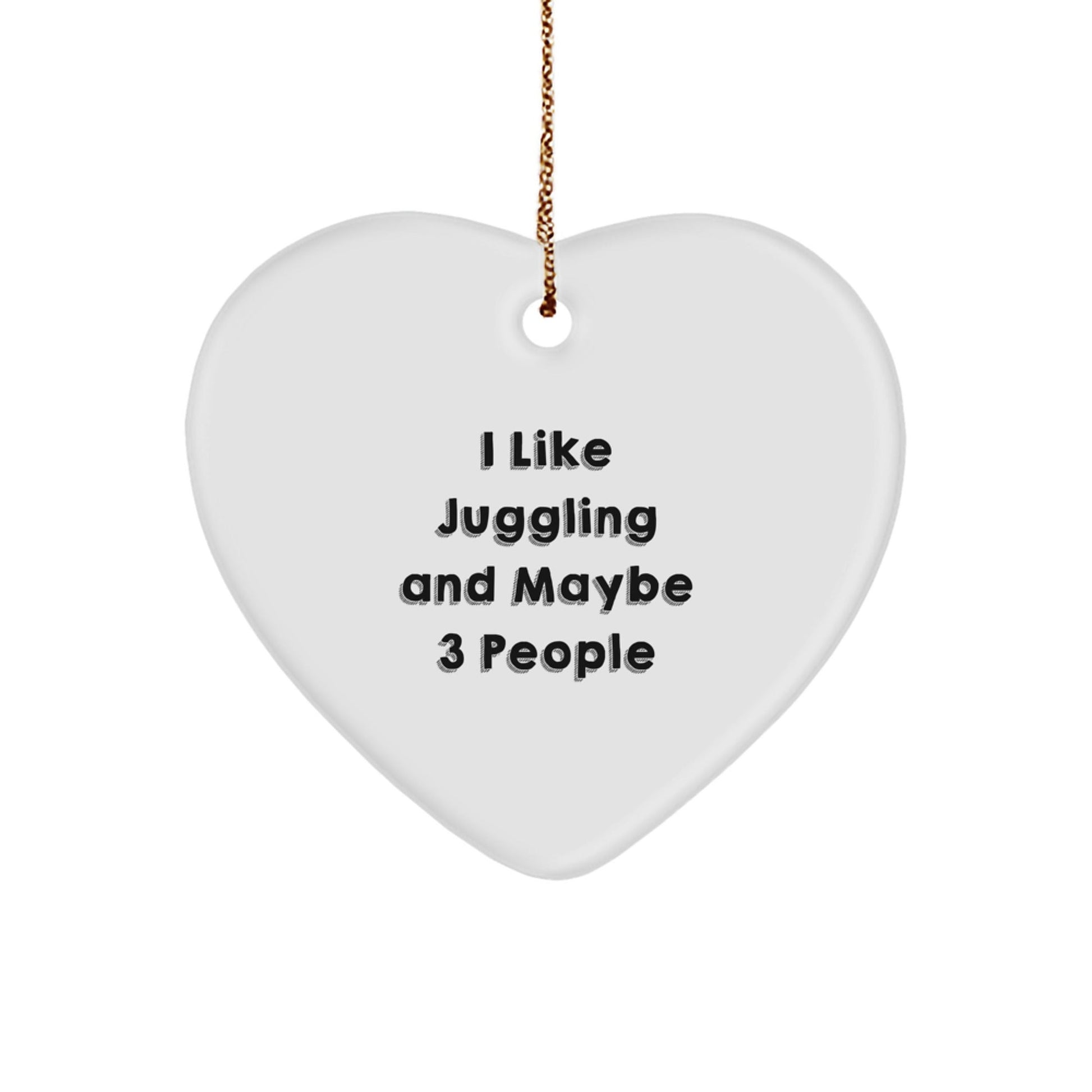 Funny Juggling Heart Ornament for Christmas Unique Gifts from Friends, Family, or Coworkers - Great for Juggling Enthusiasts, Juggling Gifts, or Unique Christmas Unique Gifts for Men and Women - The Buy Boom