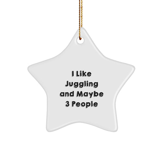 Funny Juggling Star Ornaments, Gifts from Friends, Family, or Coworkers for Juggling Enthusiasts, Christmas Unique Gifts - The Buy Boom