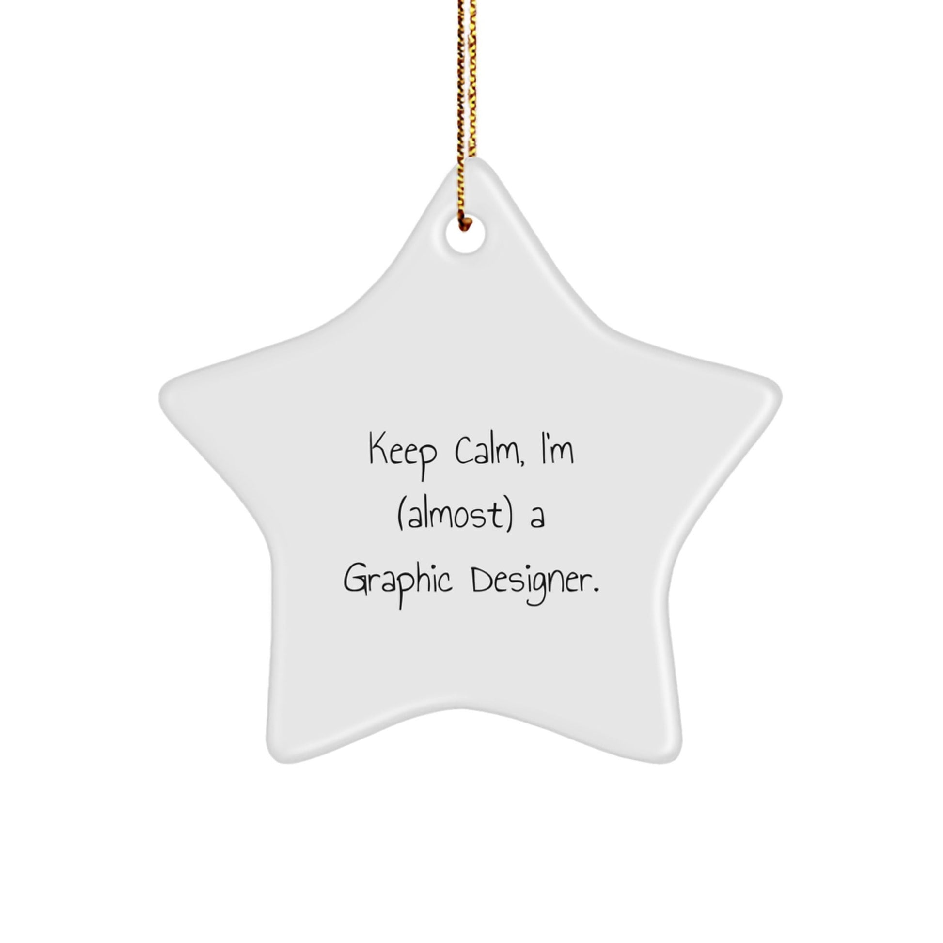 Funny Keepsake Gifts for Graphic Designers, Star Ornament for Graphic Design Studio, Gifts from Family to Graphic Designer Friends - The Buy Boom