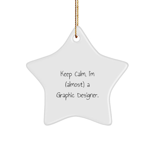 Funny Keepsake Gifts for Graphic Designers, Star Ornament for Graphic Design Studio, Gifts from Family to Graphic Designer Friends - The Buy Boom