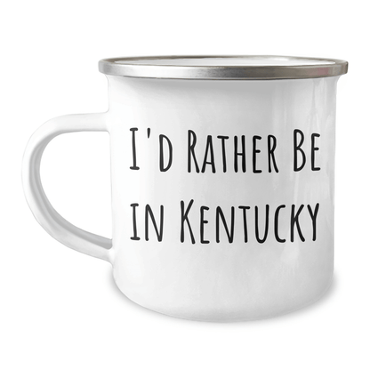 Funny Kentucky Camping Mug Gifts from Dad to His Favorite Outdoor Enthusiast, 'I'd Rather Be In Kentucky' Quote, Perfect for Father's Day - The Buy Boom