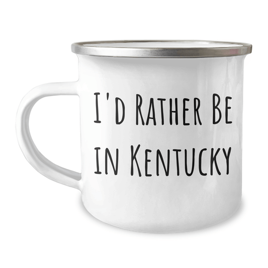 Funny Kentucky Camping Mug Gifts from Dad to His Favorite Outdoor Enthusiast, 'I'd Rather Be In Kentucky' Quote, Perfect for Father's Day - The Buy Boom