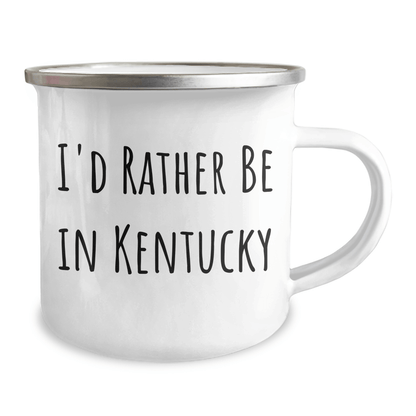Funny Kentucky Camping Mug Gifts from Dad to His Favorite Outdoor Enthusiast, 'I'd Rather Be In Kentucky' Quote, Perfect for Father's Day - The Buy Boom