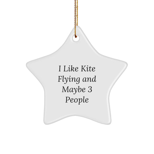 Funny Kite Flying Gifts for Men, Star Ornament with Kite Flying Quote, Christmas Decorations from Family - The Buy Boom