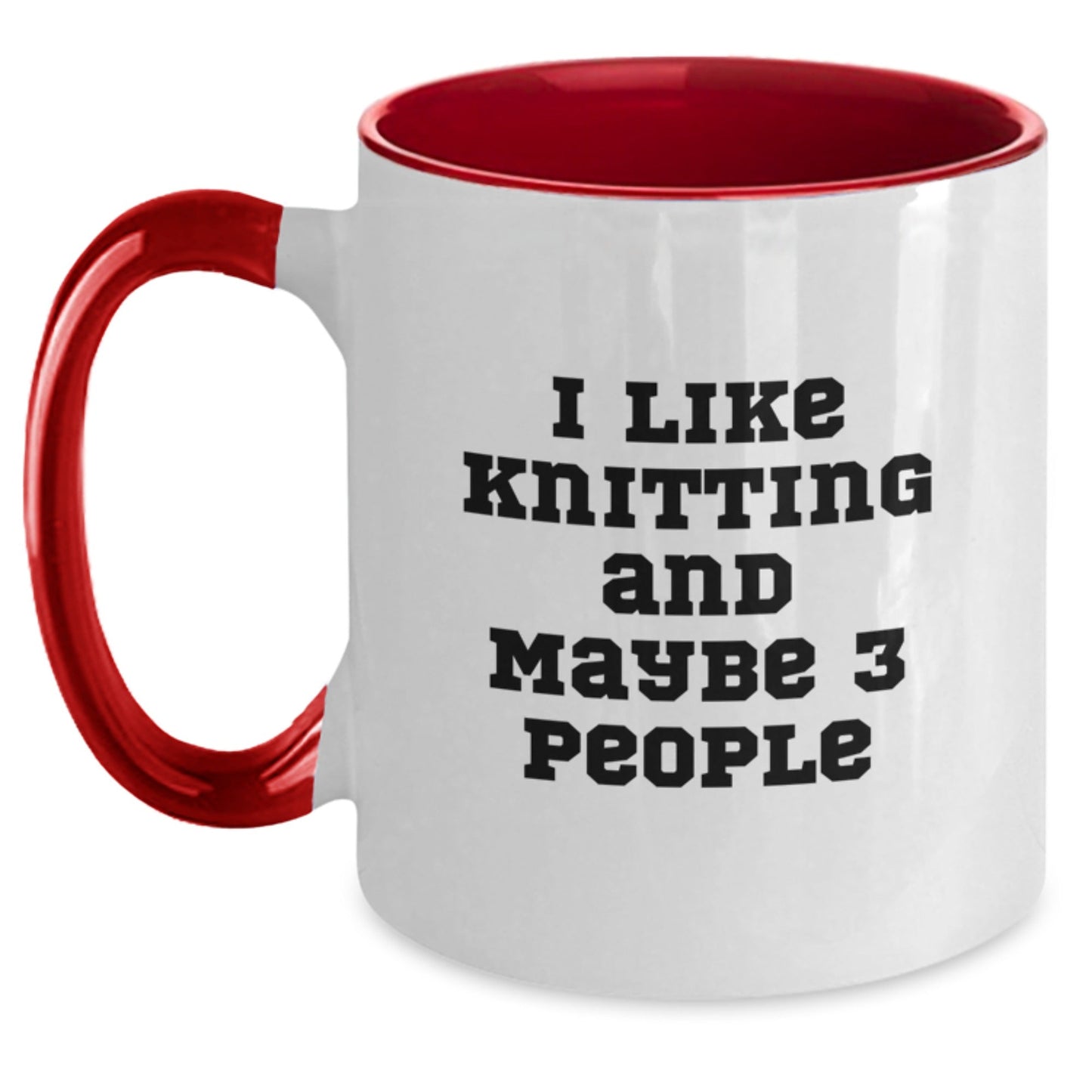 Funny Knitting Enthusiast Gifts from Friends, Unique Two Tone Coffee Mug for Women, Christmas Unique Gifts for Knitting Lovers - The Buy Boom