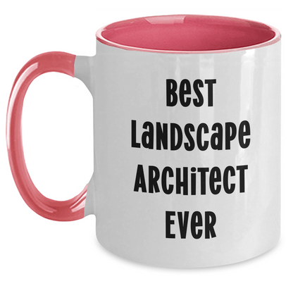 Funny Landscape Architect Gifts Best Ever Two Tone Coffee Mug for Graduation - The Buy Boom