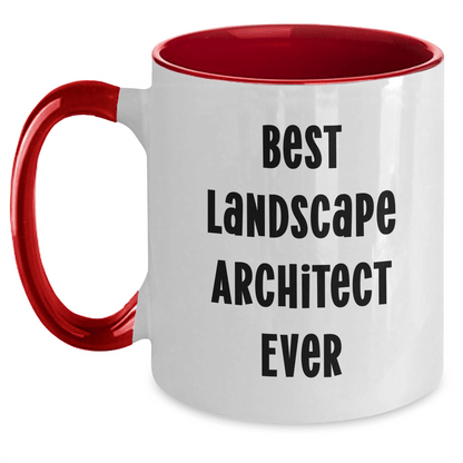 Funny Landscape Architect Gifts Best Ever Two Tone Coffee Mug for Graduation - The Buy Boom