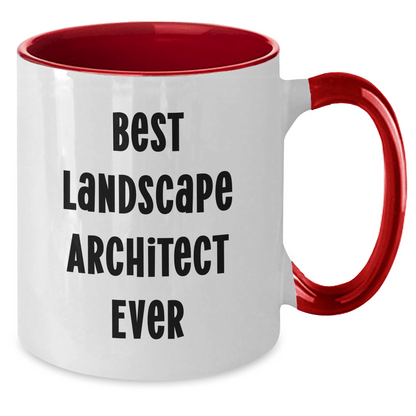 Funny Landscape Architect Gifts Best Ever Two Tone Coffee Mug for Graduation - The Buy Boom