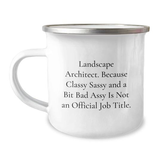 Funny Landscape Architect Gifts for Men, Unique Christmas Unique Gifts from Friends to Landscape Architect, Camping Mug, Classy Sassy And A Bit Fearlessy Is Not An Official Job Title - The Buy Boom