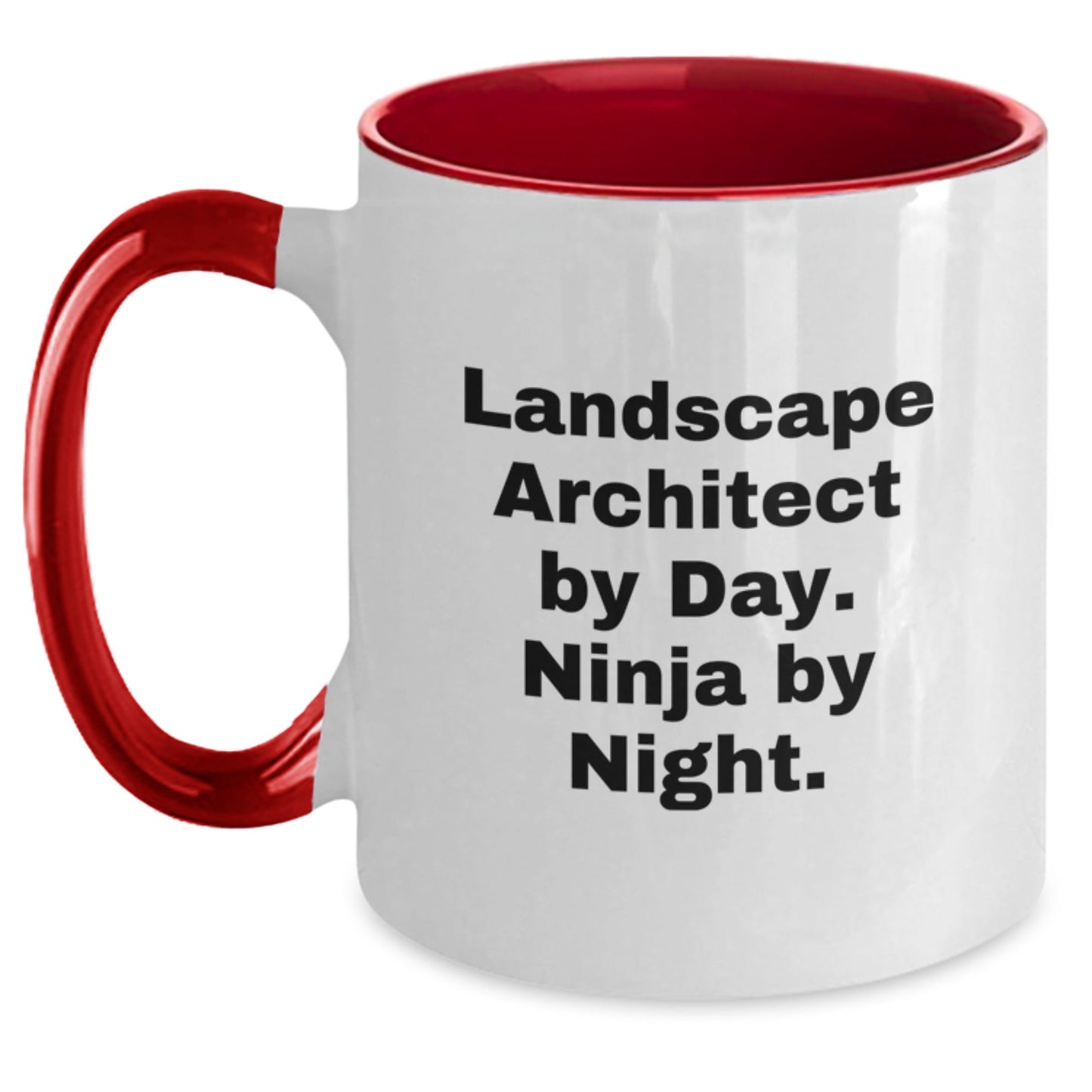 Funny Landscape Architect Gifts from Friends for Graduation - Landscape Architect By Day. Ninja By Night. Two Tone Coffee Mug - The Buy Boom