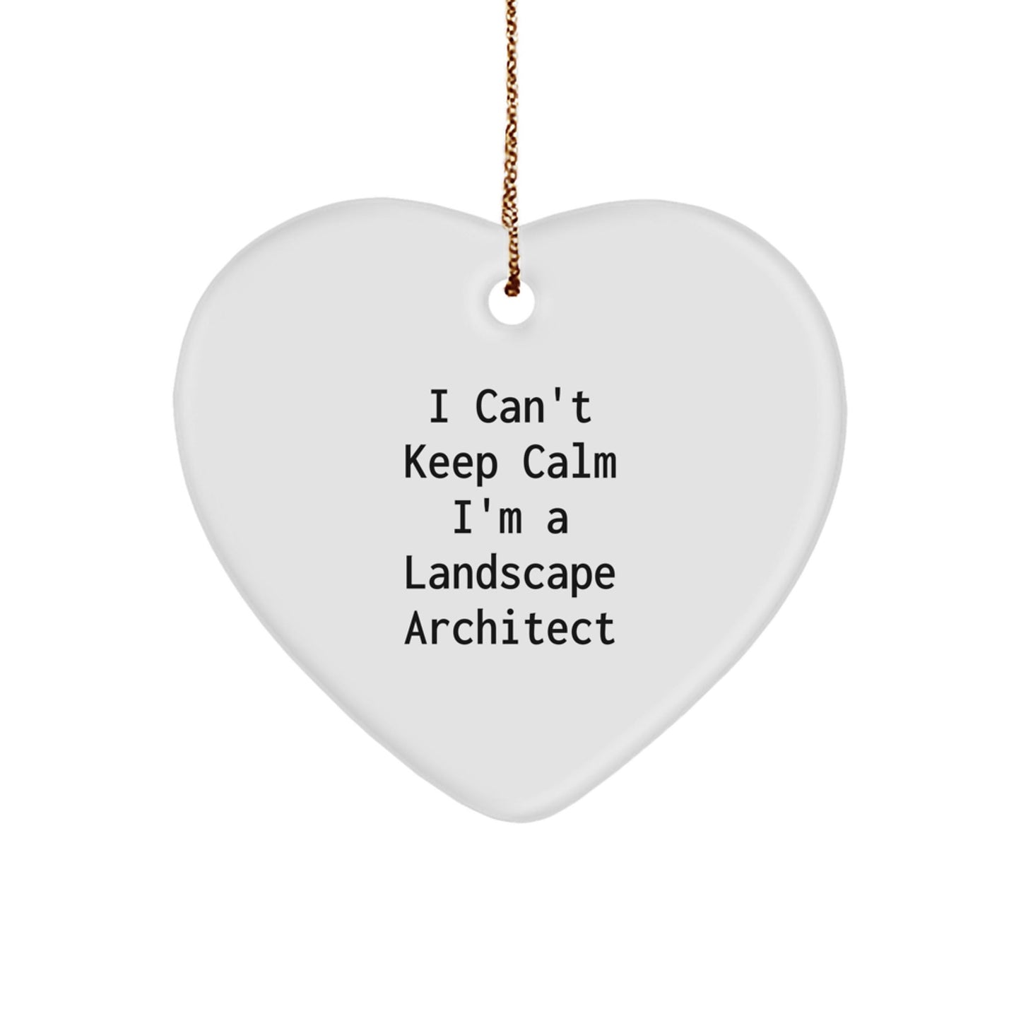 Funny Landscape Architect Heart Ornament Gifts from Friends for Men - 'I'm A Landscape Architect' Christmas Unique Gifts - The Buy Boom