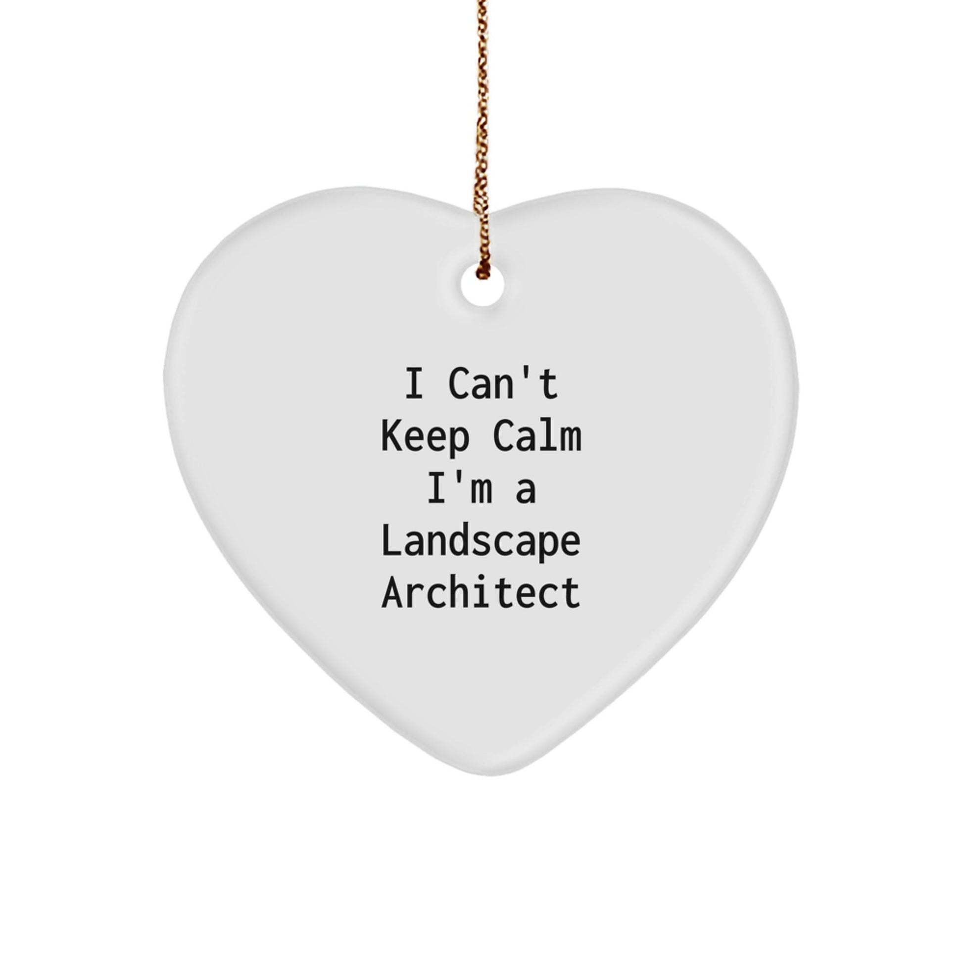 Funny Landscape Architect Heart Ornament Gifts from Friends for Men - 'I'm A Landscape Architect' Christmas Unique Gifts - The Buy Boom