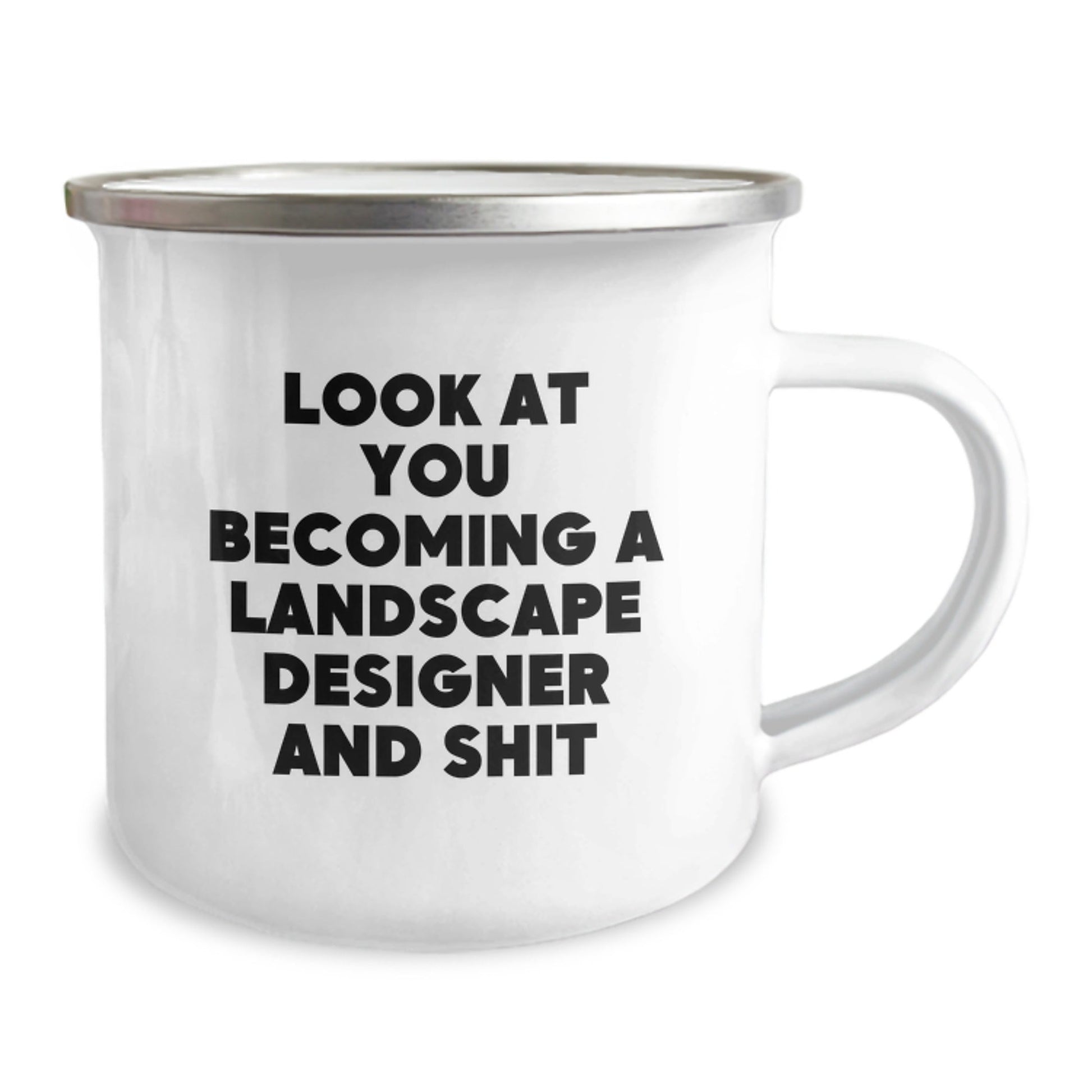 Funny Landscape Designer Gifts for Him, Look At You Becoming A Landscape Designer And Shit, Christmas Unique Camping Mugs from Friends - The Buy Boom