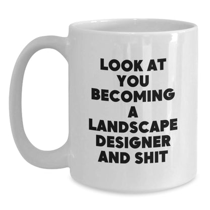 Funny Landscape Designer Gifts for Him - White Coffee Mug - Unique Christmas Unique Gifts from Friends to Landscape Designer - The Buy Boom