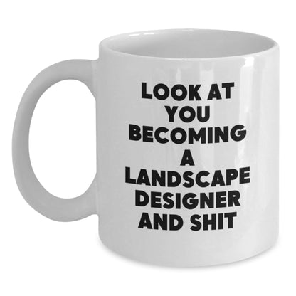 Funny Landscape Designer Gifts for Him - White Coffee Mug - Unique Christmas Unique Gifts from Friends to Landscape Designer - The Buy Boom