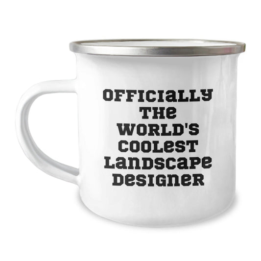 Funny Landscape Designer Gifts - 'Officially The World's Coolest Landscape Designer' Christmas Unique Mug for Men or Women Friends Coworkers Family - The Buy Boom