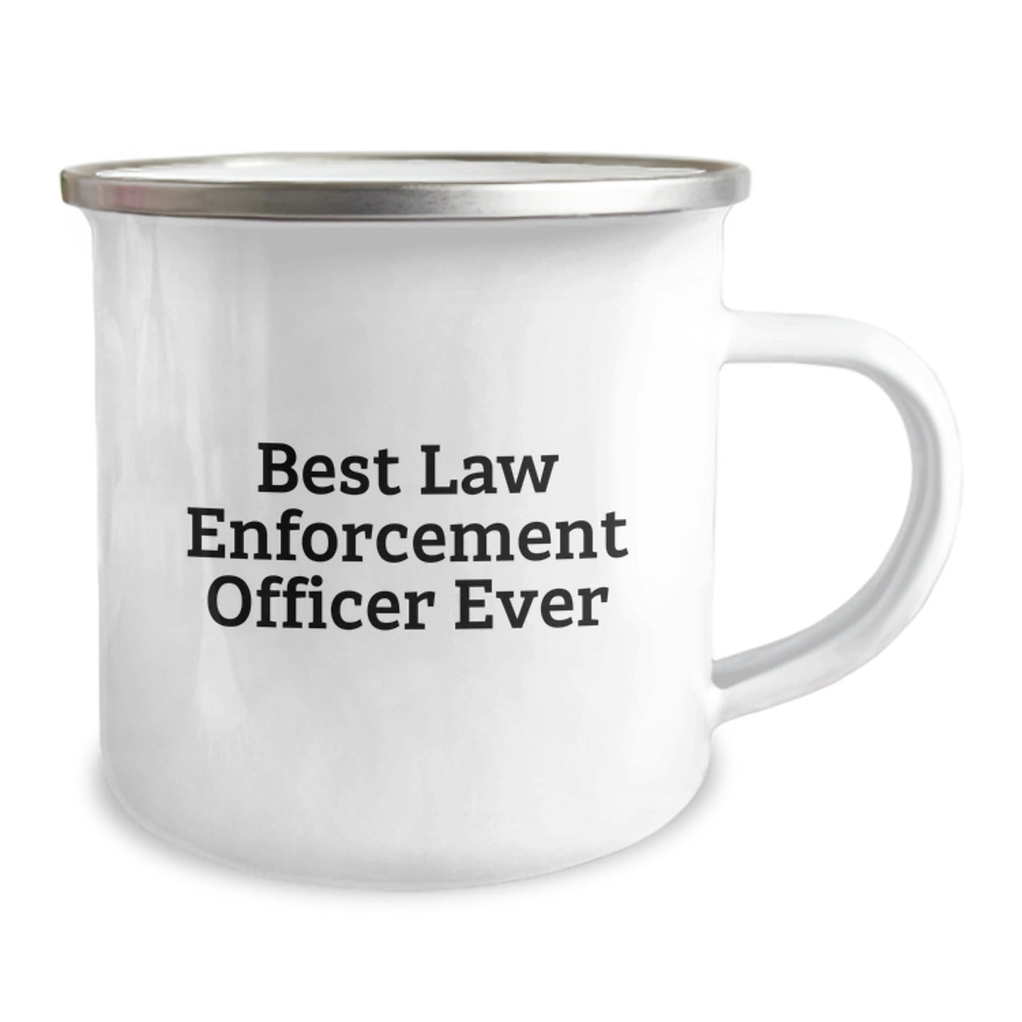 Funny Law Enforcement Officer Gifts from Family, Unique Camping Mug for Best Law Enforcement Officer Ever Graduation - The Buy Boom