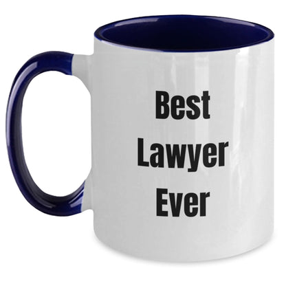 Funny Lawyer Gifts for Graduation - Best Lawyer Ever Two Tone Coffee Mug, Gifts from Friends for Men, Unique Gift for Lawyer - The Buy Boom