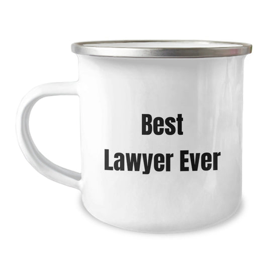 Funny Lawyer Gifts for Men, Best Lawyer Ever Camping Mug, 12 oz Stainless Steel with Enamel Finish, Graduation Unique Gifts from Family to Coworkers, Perfect for Lawyer Enthusiasts - The Buy Boom