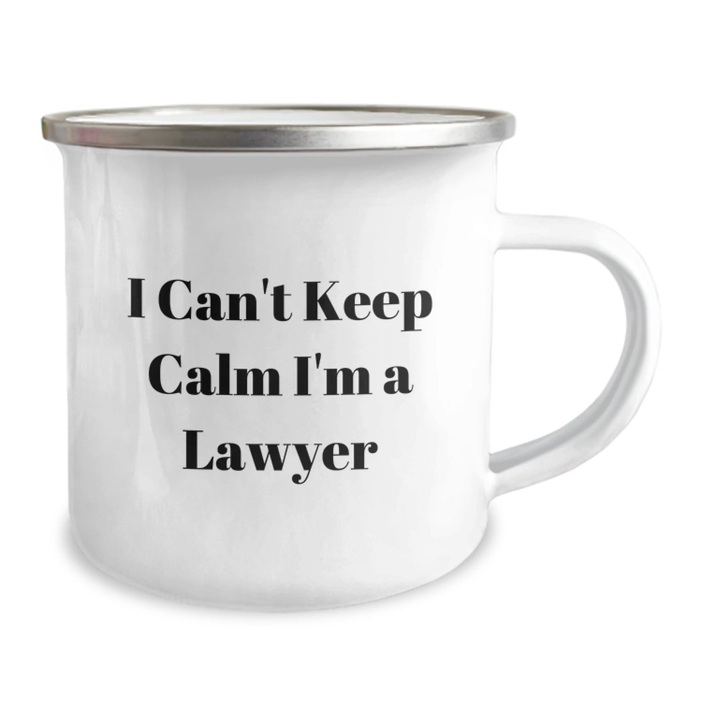 Funny Lawyer Gifts for Men - 'I Can't Keep Calm I'm A Lawyer' Camping Mug for Christmas Unique Presents - The Buy Boom