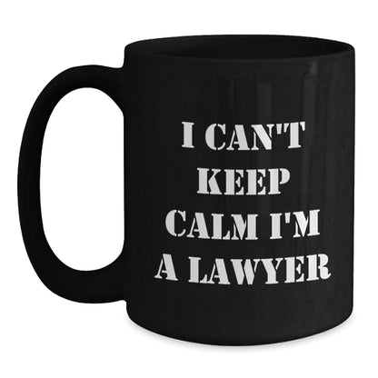 Funny Lawyer Gifts for Men, I'm a Lawyer Black Coffee Mug, Christmas Unique Mugs for Lawyer Friends - The Buy Boom