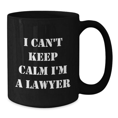 Funny Lawyer Gifts for Men, I'm a Lawyer Black Coffee Mug, Christmas Unique Mugs for Lawyer Friends - The Buy Boom