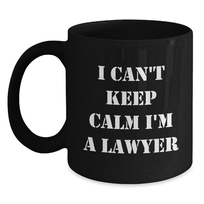 Funny Lawyer Gifts for Men, I'm a Lawyer Black Coffee Mug, Christmas Unique Mugs for Lawyer Friends - The Buy Boom