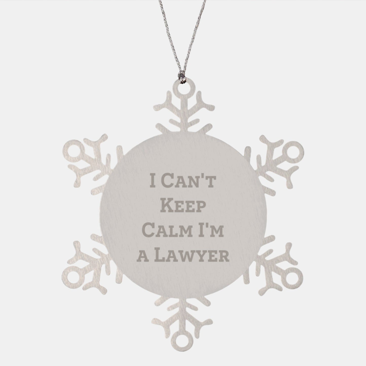 Funny Lawyer Gifts from Friends Christmas Unique Snowflake Ornament I Can't Keep Calm I'm A Lawyer Men Women Lawyer Friends Family - The Buy Boom