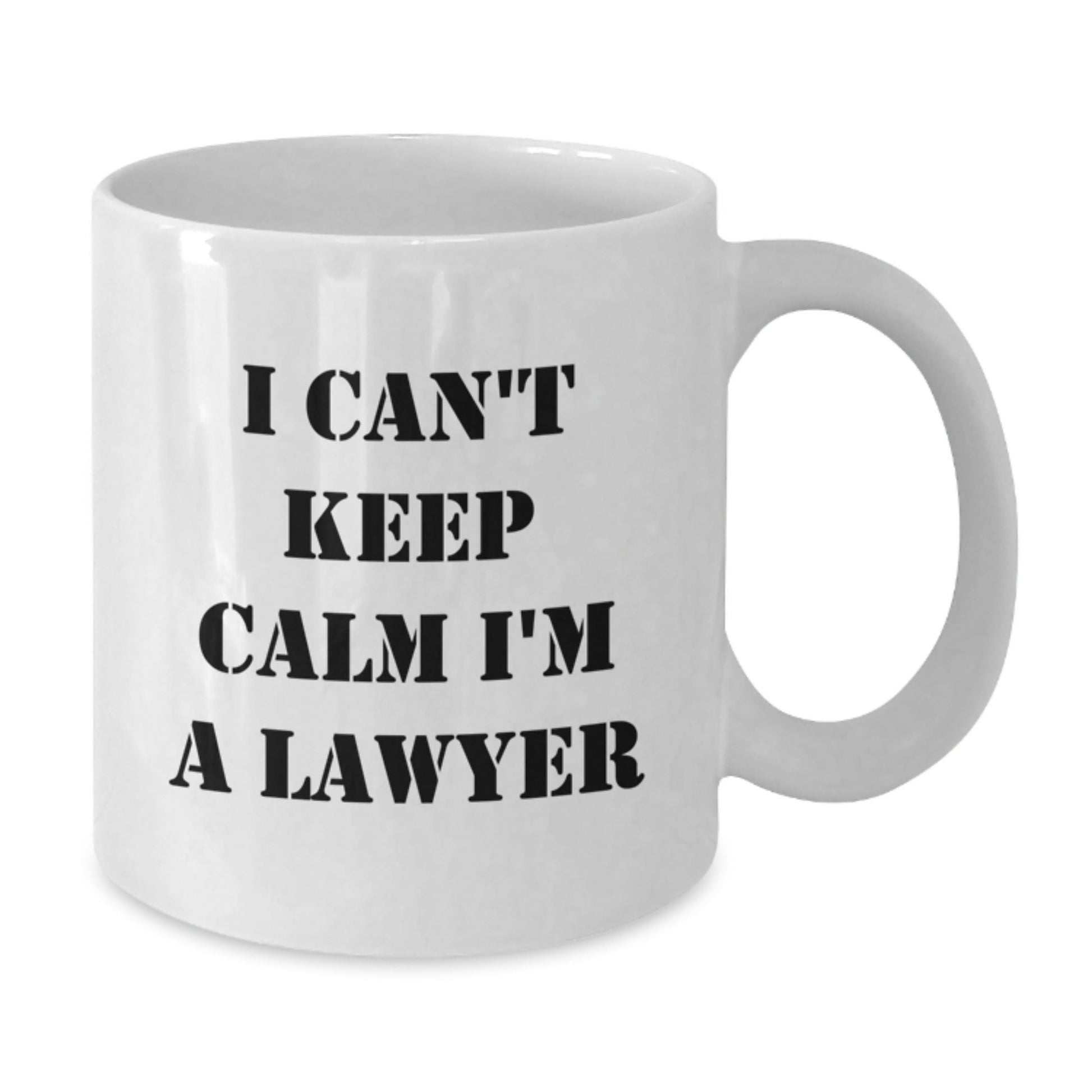 Funny Lawyer Gifts from Friends for Men White Coffee Mugs I Can't Keep Calm I'm A Lawyer Christmas Unique Presents - The Buy Boom