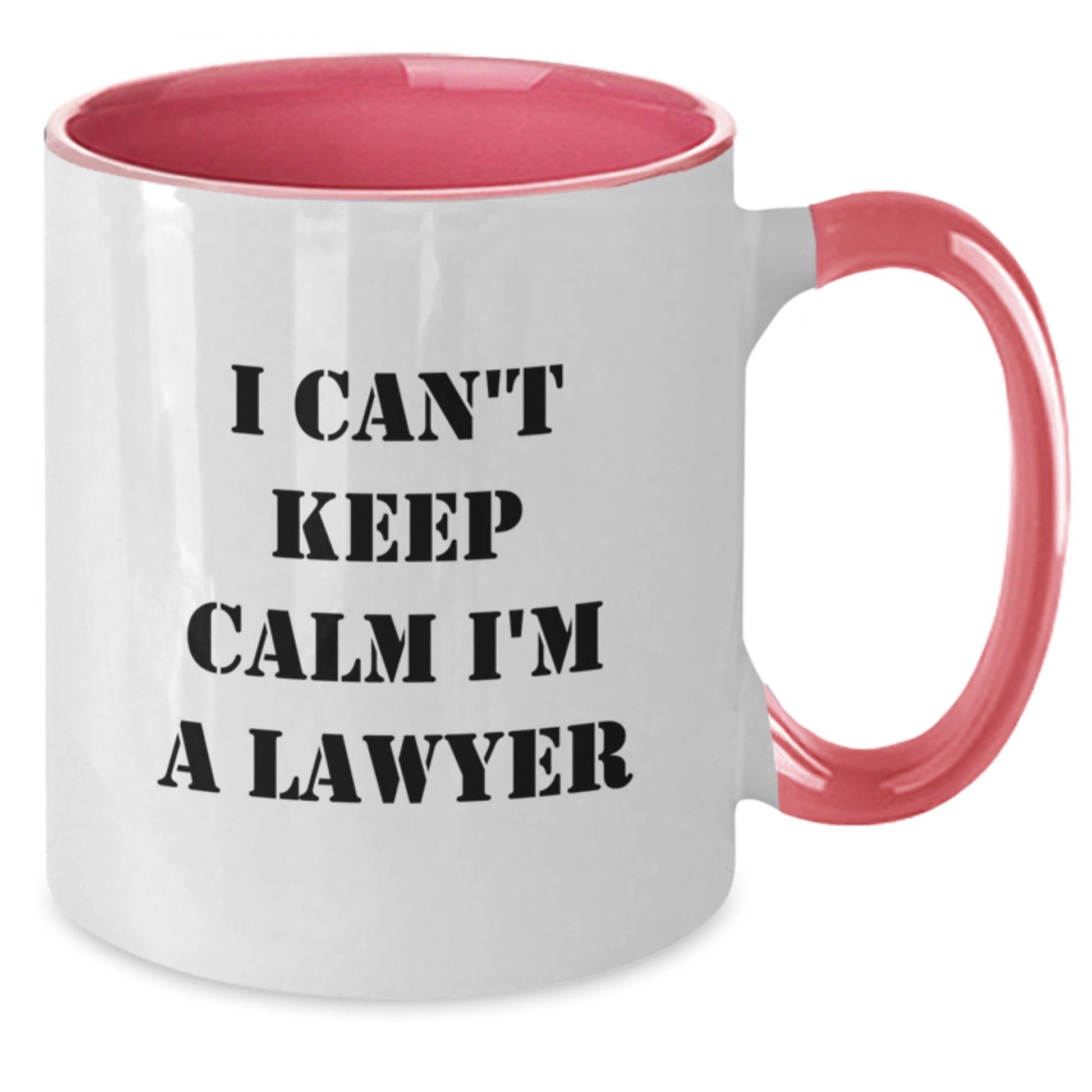 Funny Lawyer Gifts from Friends, Unique Two Tone Coffee Mugs for Lawyer Men, Christmas Unique Gifts with 'I Can't Keep Calm I'm A Lawyer' Motto - The Buy Boom
