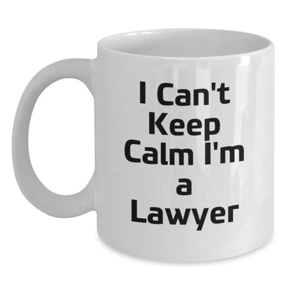 Funny Lawyer Gifts from Friends, White Coffee Mug I Can't Keep Calm I'm A Lawyer for Men Christmas Unique Gifts - The Buy Boom