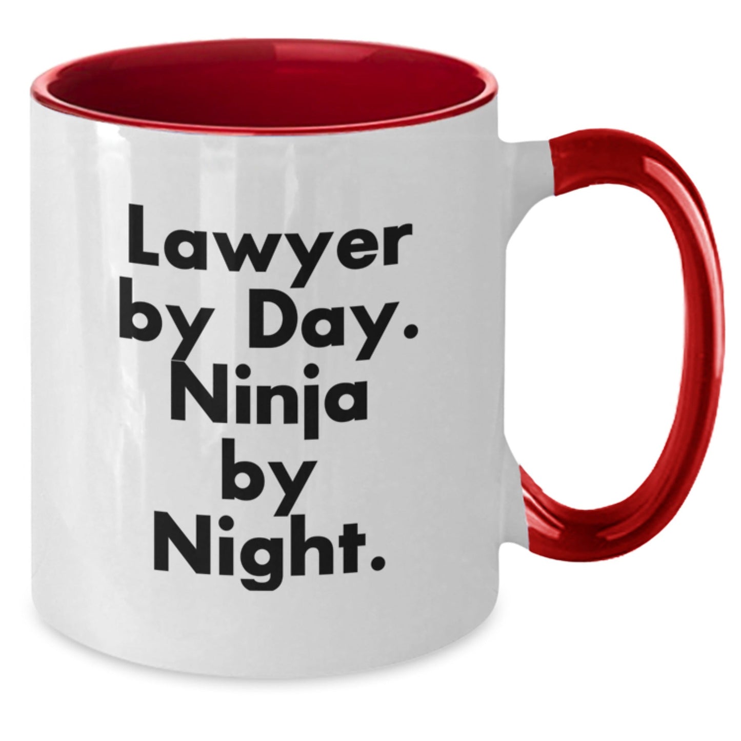 Funny Lawyer Gifts from Men to Graduating Lawyers - Lawyer By Day. Ninja By Night. Quote Two Tone Coffee Mug - The Buy Boom